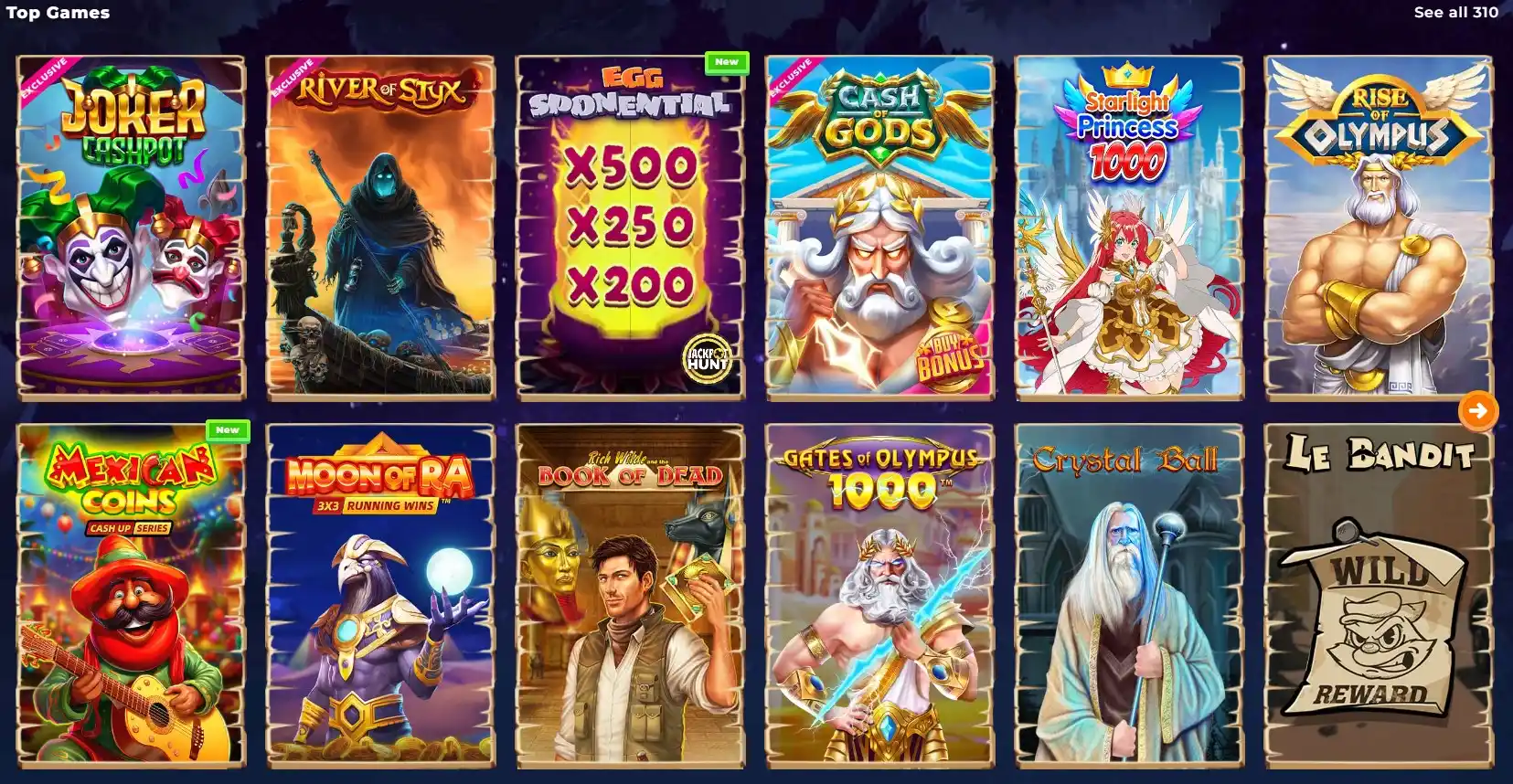 Wazamba casino games