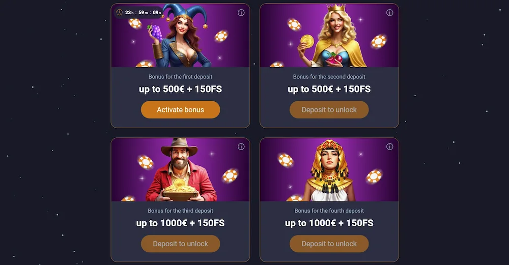 Dobrodošlični bonusni paketi za nove igralce v Vox Casino