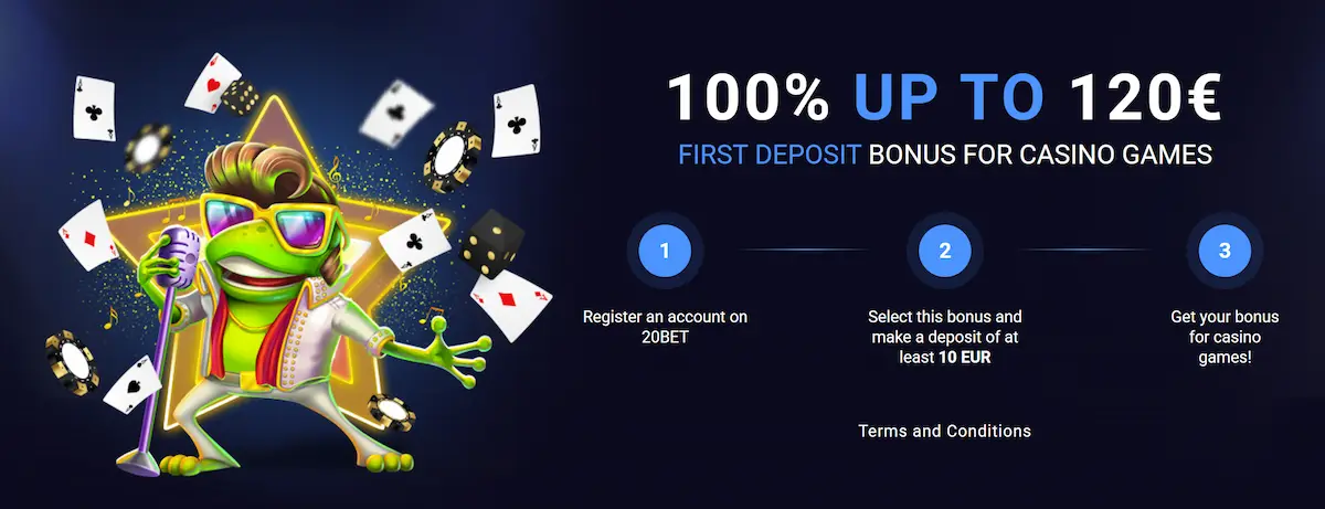 Casino bonus dobrodošlice 20bet